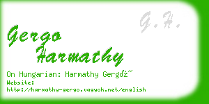 gergo harmathy business card